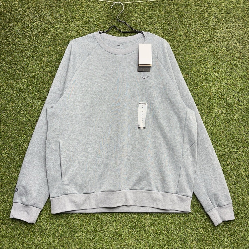 Nike Dri-Fit UV Sweatshirt Mens XL Grey Heather Cleveland Cavaliers FZ0971-065